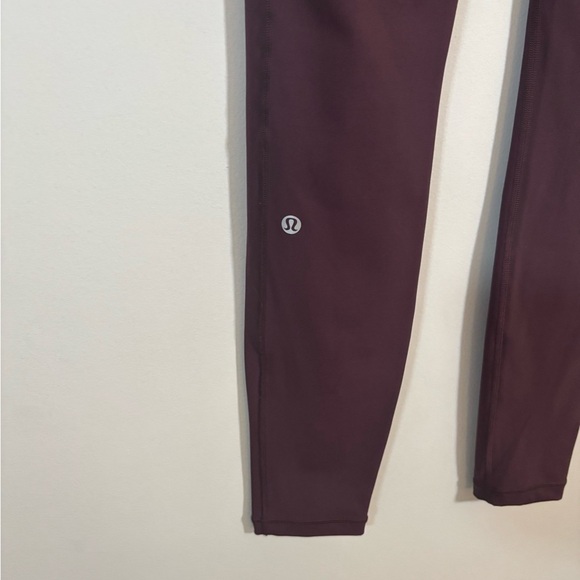 Lululemon Fast and Free High-Rise Tight 25” Nulux Maroon Size 6 with pockets - Picture 9 of 16